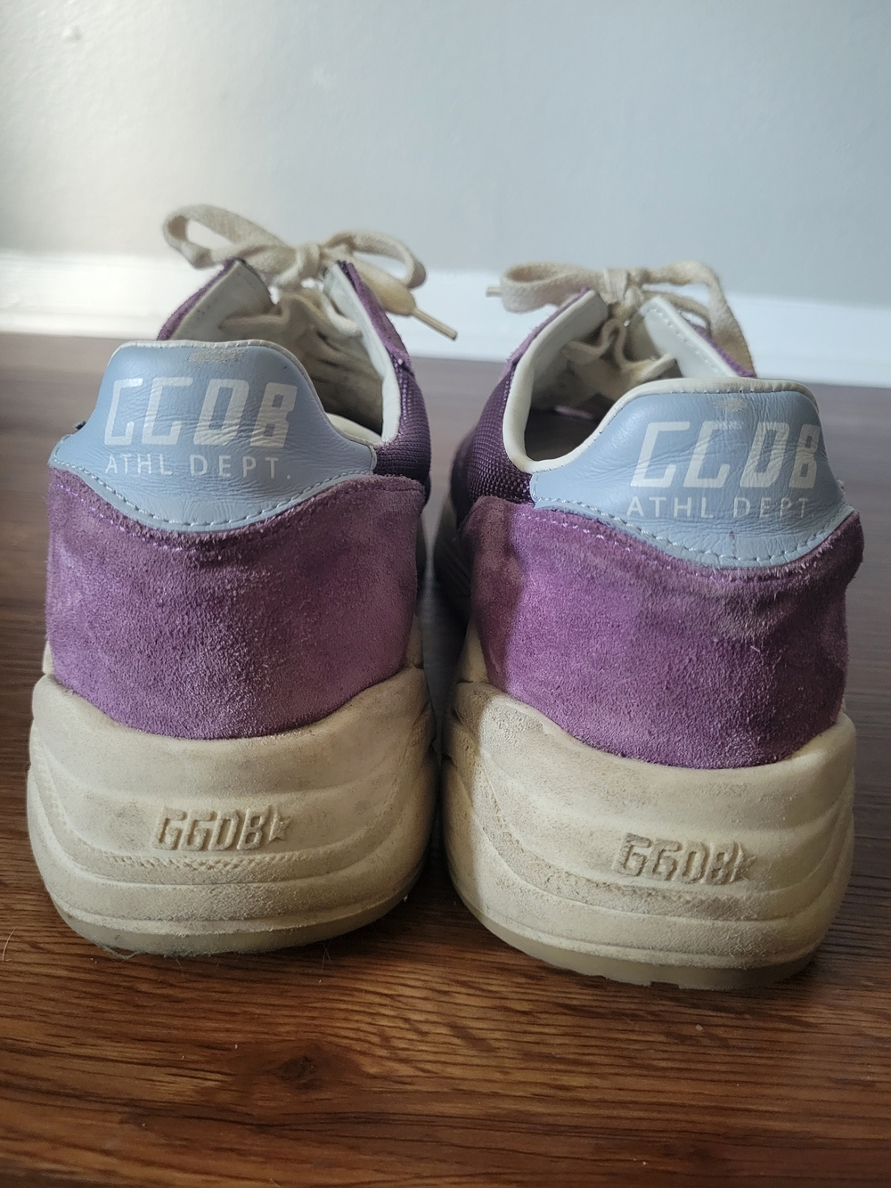 Golden Goose Purple Suede Running Sneakers - Picture 3 of 5